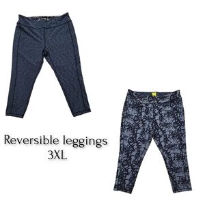 reversible plus size leggings- NOLA- 3XL